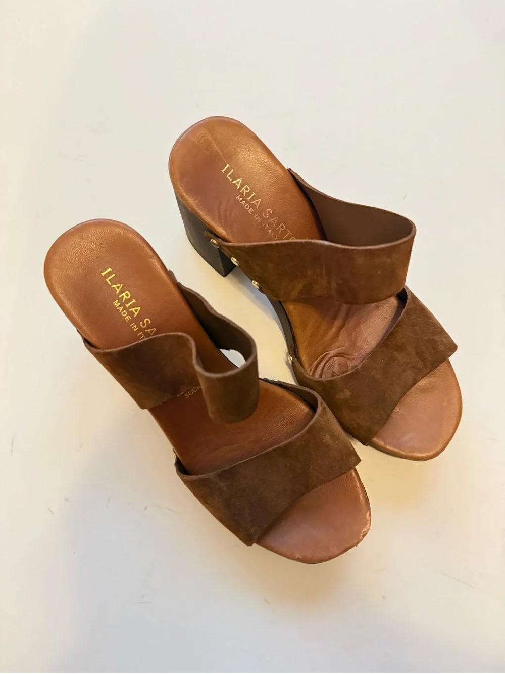 Ilaria Sartori Brown Suede Platform size 37